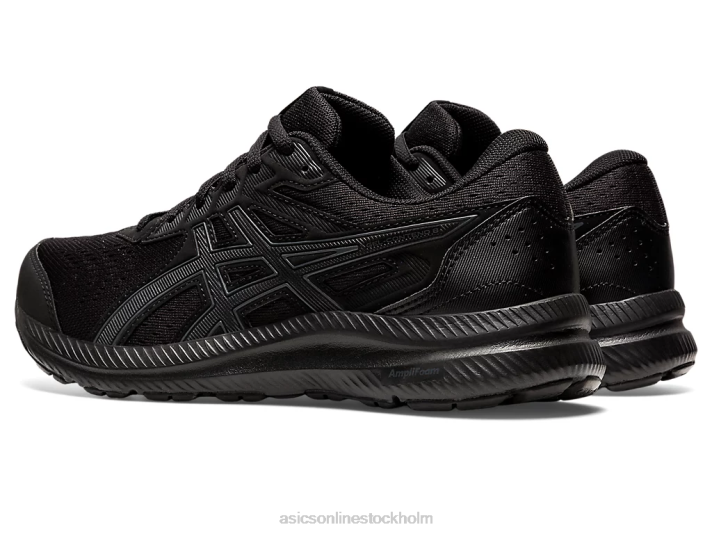 Asics gel-contend 8 kvinnor D6D02681 svart/bärgrå