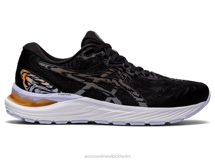 Asics gel-cumulus 23 bred kvinnor D6D03929 svart/sol persika