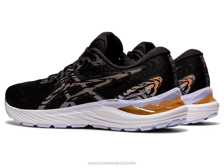 Asics gel-cumulus 23 bred kvinnor D6D03929 svart/sol persika