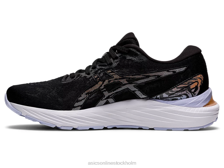 Asics gel-cumulus 23 bred kvinnor D6D03929 svart/sol persika