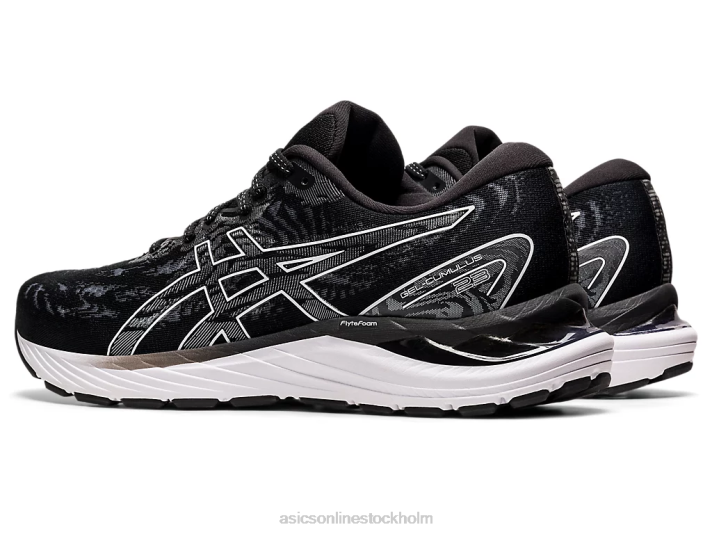 Asics gel-cumulus 23 bred kvinnor D6D03930 svart vit