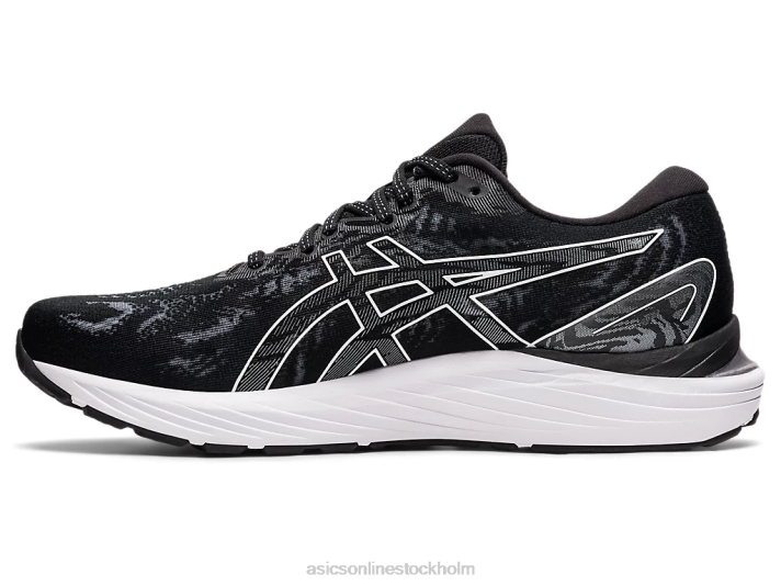 Asics gel-cumulus 23 bred kvinnor D6D03930 svart vit