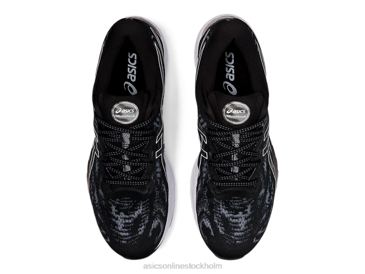 Asics gel-cumulus 23 bred kvinnor D6D03930 svart vit