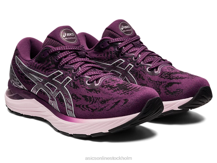 Asics gel-cumulus 23 kvinnor D6D03551 djupt plommon/rent silver