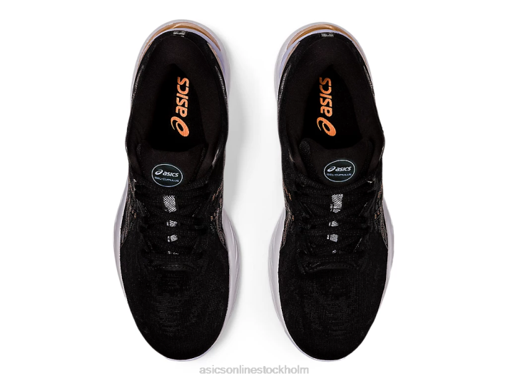 Asics gel-cumulus 23 kvinnor D6D03923 svart/sol persika