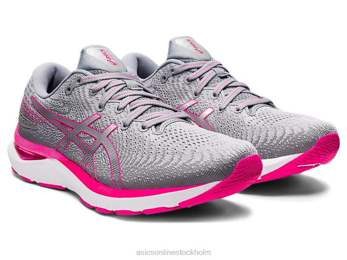 Asics gel-cumulus 24 bred kvinnor D6D03207 sheet rock/rosa glo