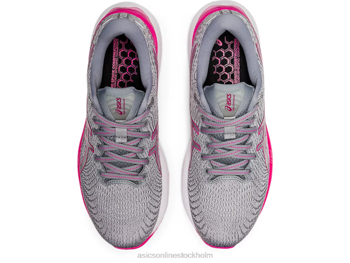 Asics gel-cumulus 24 bred kvinnor D6D03207 sheet rock/rosa glo