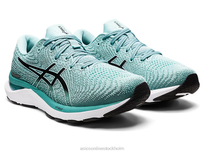 Asics gel-cumulus 24 bred kvinnor D6D03249 oasis grön/svart