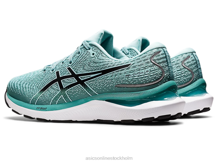Asics gel-cumulus 24 bred kvinnor D6D03249 oasis grön/svart