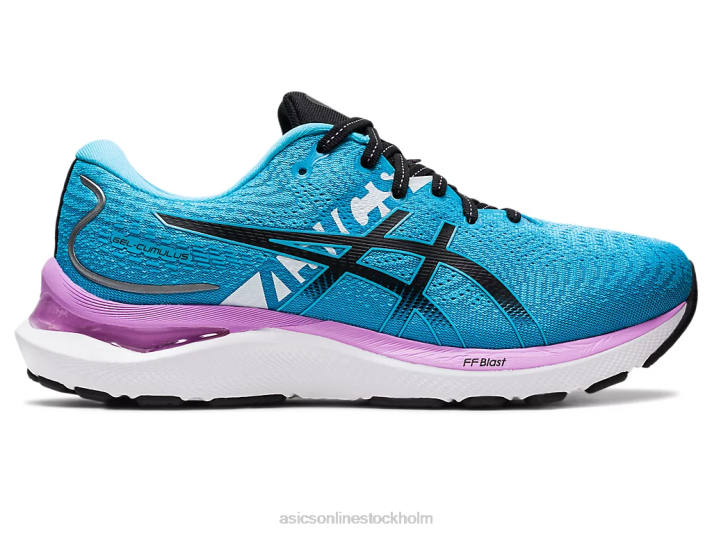 Asics gel-cumulus 24 ekiden kvinnor D6D02733 akvarium/svart