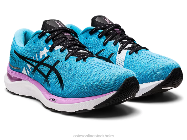 Asics gel-cumulus 24 ekiden kvinnor D6D02733 akvarium/svart