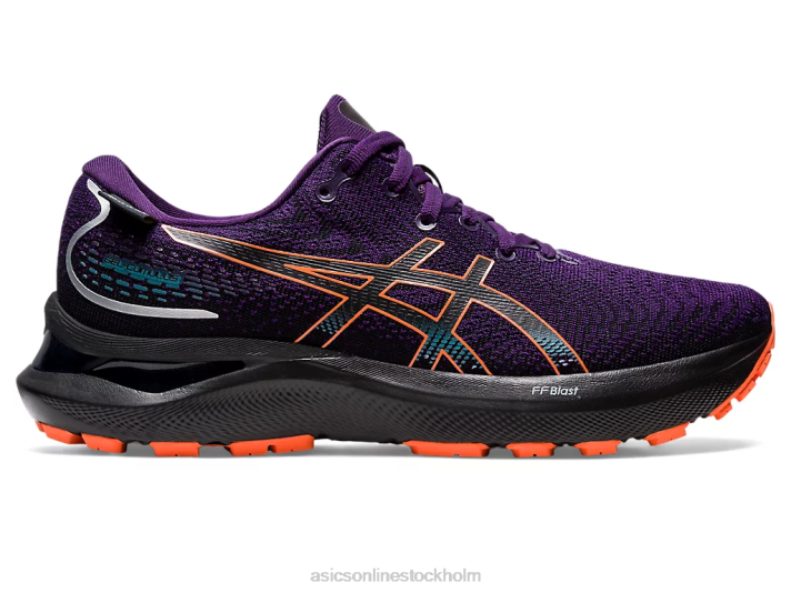Asics gel-cumulus 24 gtx kvinnor D6D02591 nattskugga/nova orange