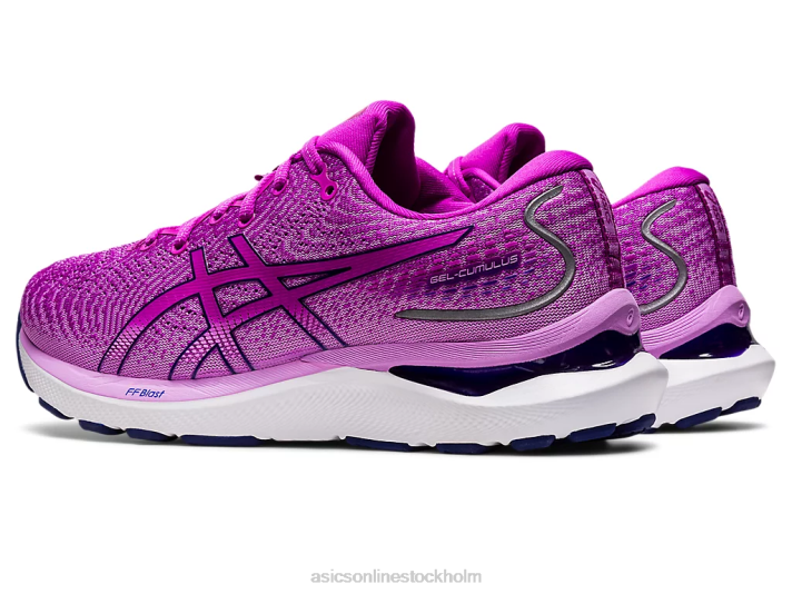 Asics gel-cumulus 24 kvinnor D6D02646 orkidé/dykblå