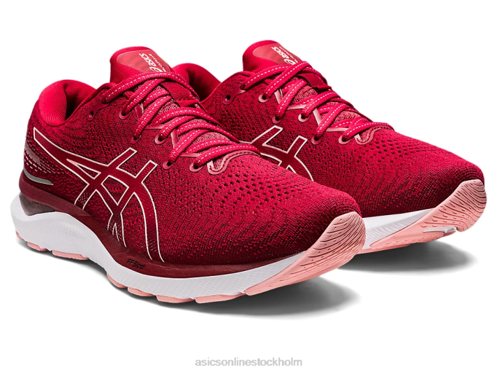 Asics gel-cumulus 24 kvinnor D6D02858 tranbär/frostad ros
