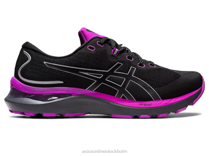 Asics gel-cumulus 24 lite-show kvinnor D6D02675 svart/orkidé