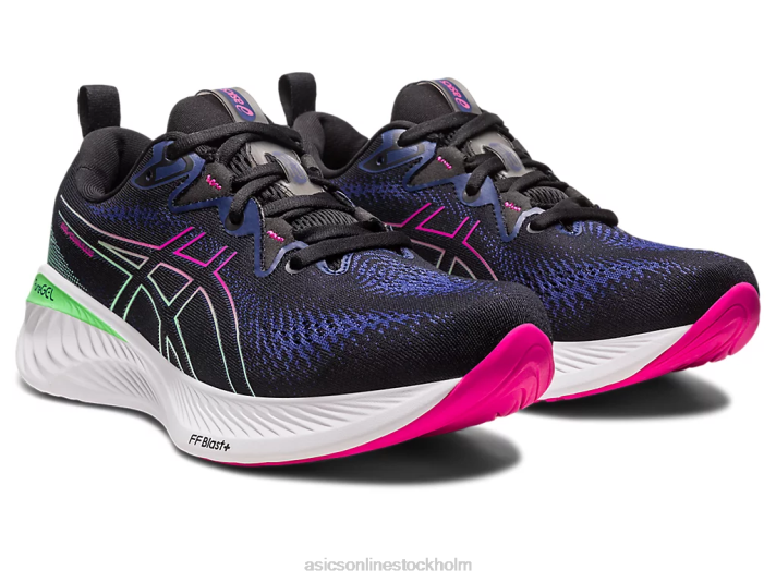Asics gel-cumulus 25 kvinnor D6D02133 svart/rosa rave