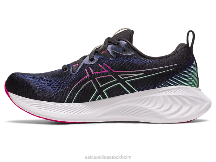 Asics gel-cumulus 25 kvinnor D6D02133 svart/rosa rave