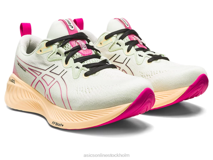 Asics gel-cumulus 25 kvinnor D6D02135 viska grön/rosa rave
