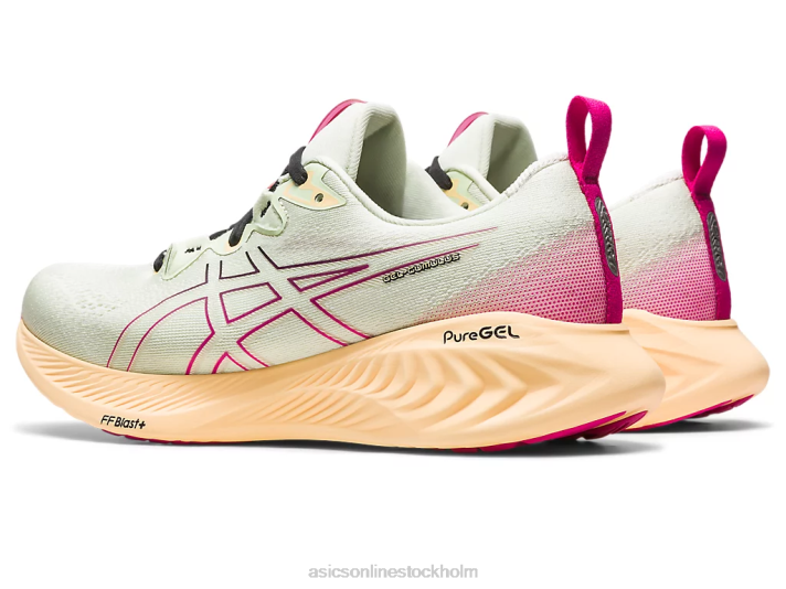 Asics gel-cumulus 25 kvinnor D6D02135 viska grön/rosa rave