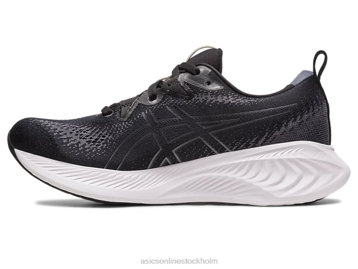 Asics gel-cumulus 25 kvinnor D6D02198 svart vit