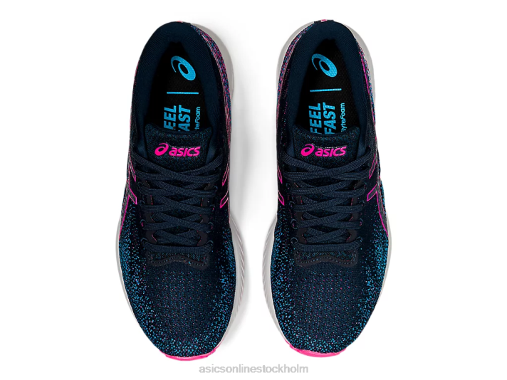 Asics gel-ds tränare 26 kvinnor D6D03925 fransk blå/het rosa