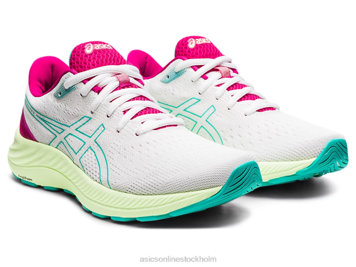 Asics gel-excite 8 kvinnor D6D03686 vitt/havsglas