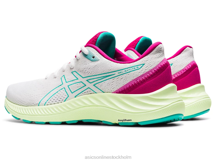 Asics gel-excite 8 kvinnor D6D03686 vitt/havsglas