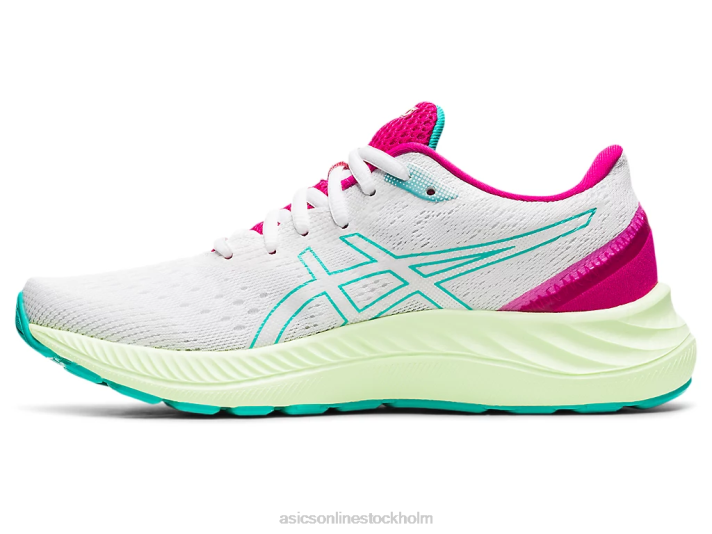 Asics gel-excite 8 kvinnor D6D03686 vitt/havsglas