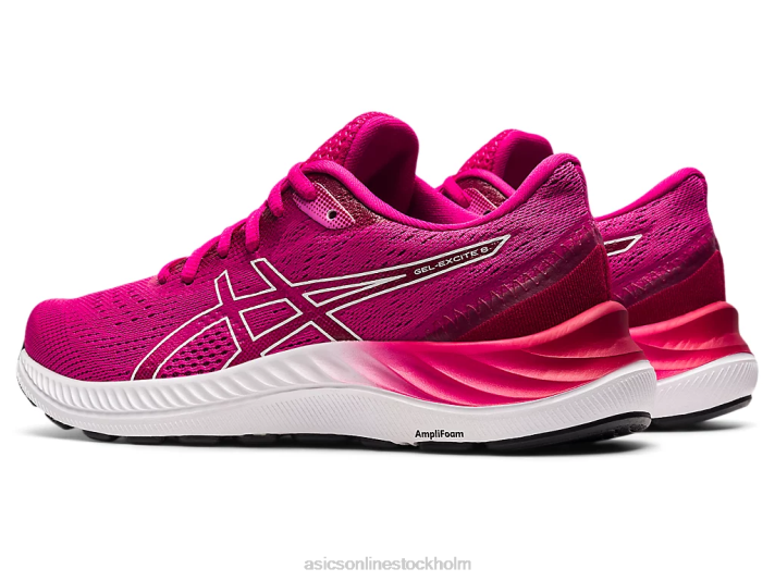 Asics gel-excite 8 kvinnor D6D03710 rosa rave/vit