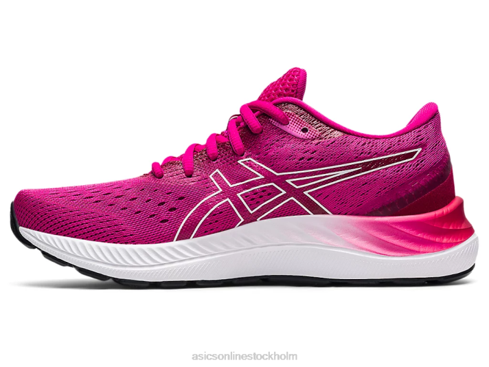 Asics gel-excite 8 kvinnor D6D03710 rosa rave/vit