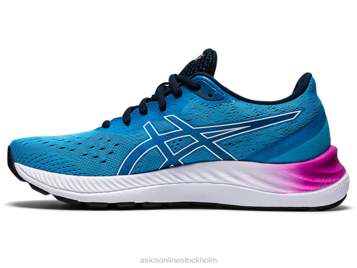 Asics gel-excite 8 kvinnor D6D03715 digital aqua/vit