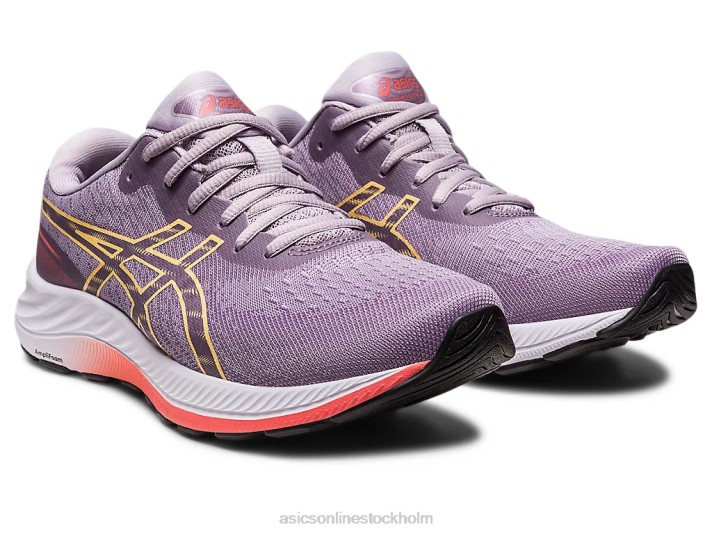 Asics gel-excite 9 bred kvinnor D6D02415 violett kvarts/ljus orange