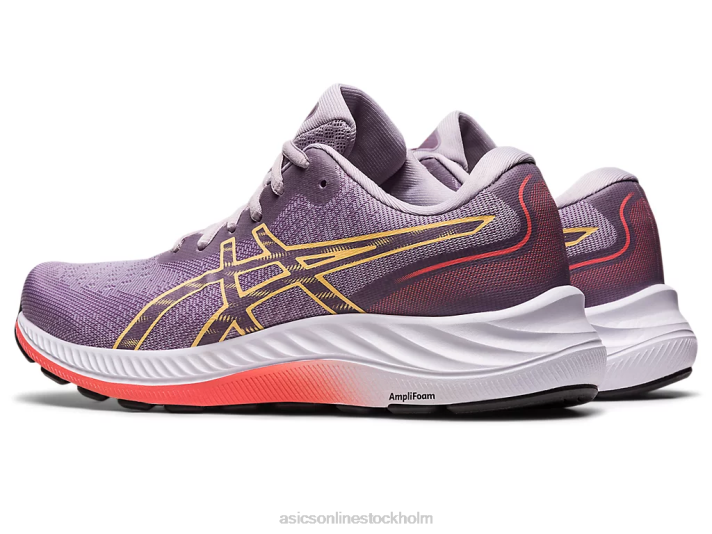 Asics gel-excite 9 bred kvinnor D6D02415 violett kvarts/ljus orange