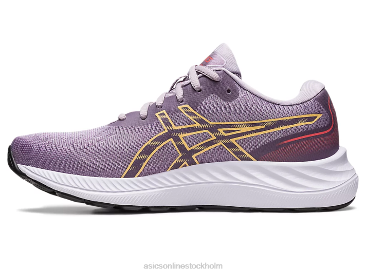 Asics gel-excite 9 bred kvinnor D6D02415 violett kvarts/ljus orange