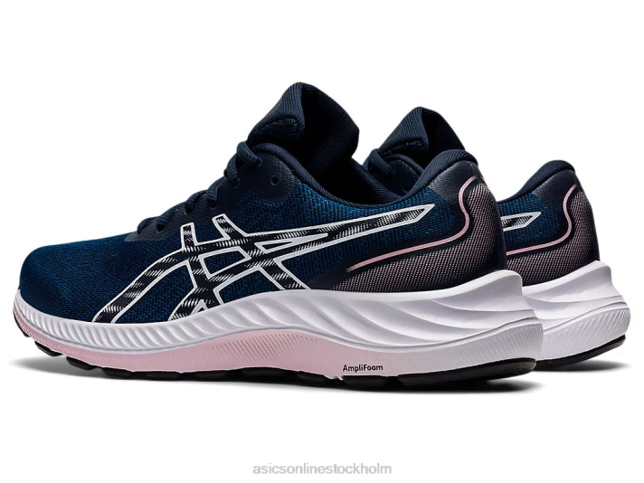 Asics gel-excite 9 bred kvinnor D6D03248 mako blå/vit