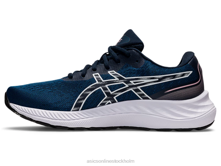 Asics gel-excite 9 bred kvinnor D6D03248 mako blå/vit