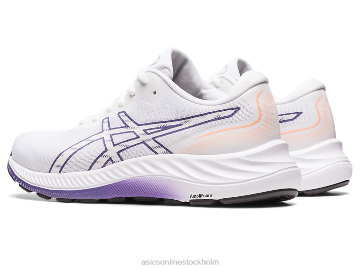 Asics gel-excite 9 kvinnor D6D02392 vit/dammig lila