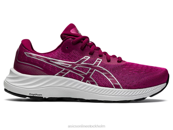 fuchsia röd/hyra silver