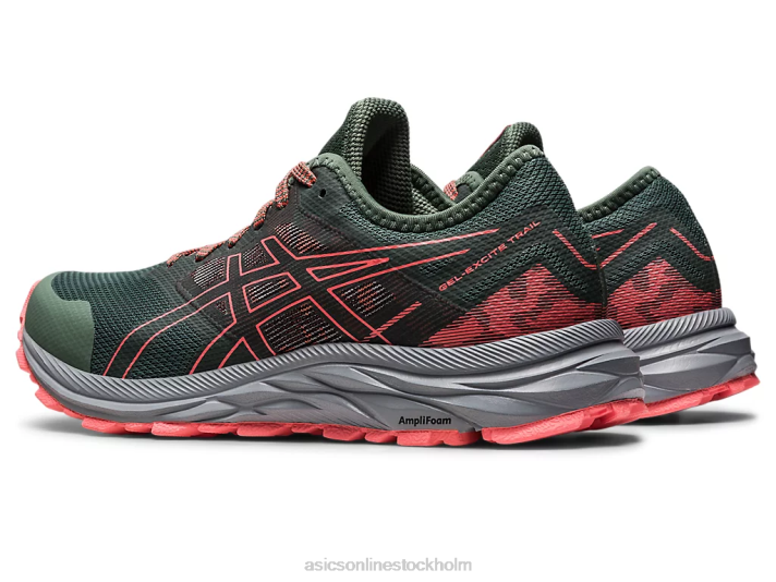 Asics gel-excite spår kvinnor D6D02394 murgröna/papaja