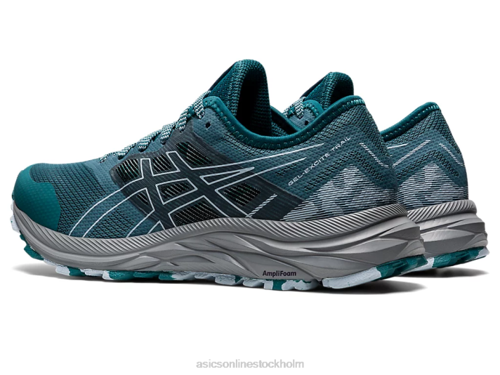 Asics gel-excite spår kvinnor D6D02851 dimmig tall/mjuk himmel