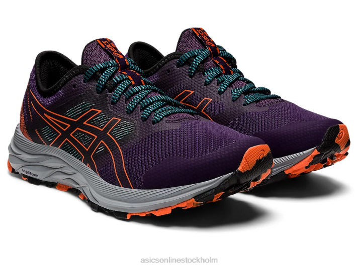 Asics gel-excite spår kvinnor D6D02857 nattskugga/nova orange