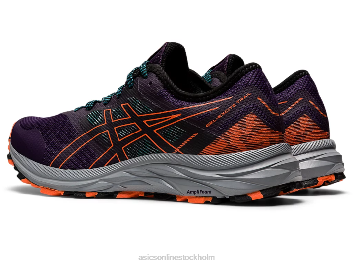 Asics gel-excite spår kvinnor D6D02857 nattskugga/nova orange