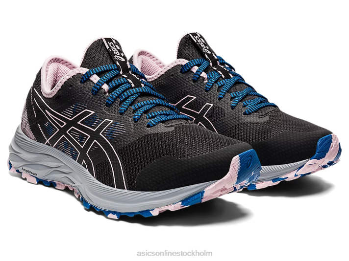 Asics gel-excite spår kvinnor D6D03541 svart/knappt rosa