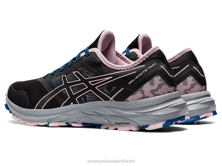 Asics gel-excite spår kvinnor D6D03541 svart/knappt rosa