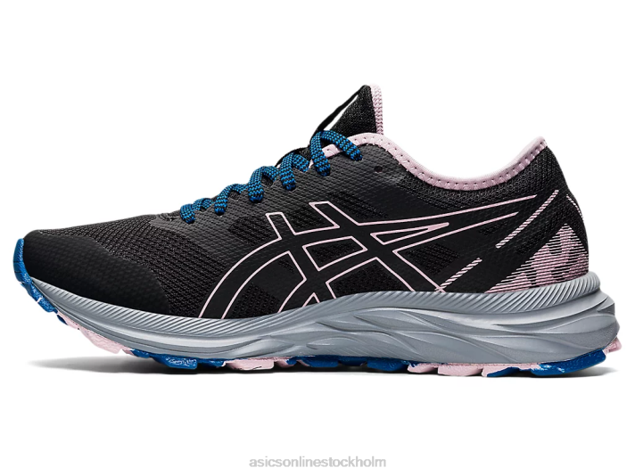 Asics gel-excite spår kvinnor D6D03541 svart/knappt rosa