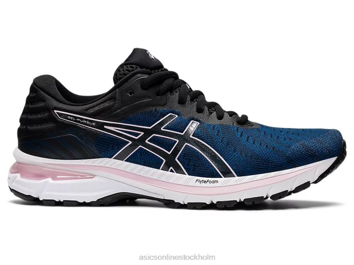 Asics gel-förfölja 7 kvinnor D6D02963 mako blå/svart