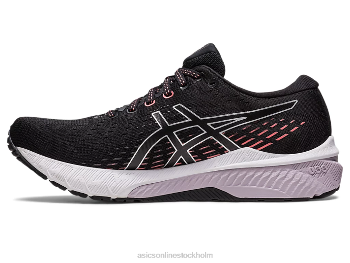 Asics gel-förfölja 8 kvinnor D6D02477 svart/rent silver