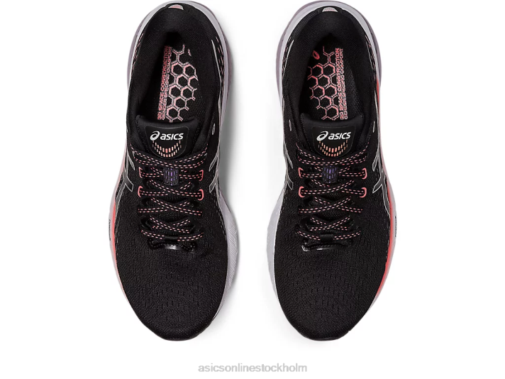 Asics gel-förfölja 8 kvinnor D6D02477 svart/rent silver