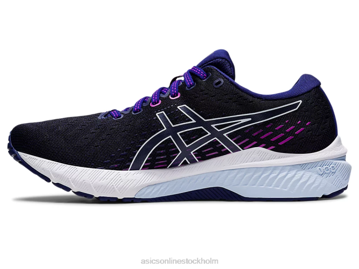 Asics gel-förfölja 8 kvinnor D6D02603 dyk blå/mjuk himmel