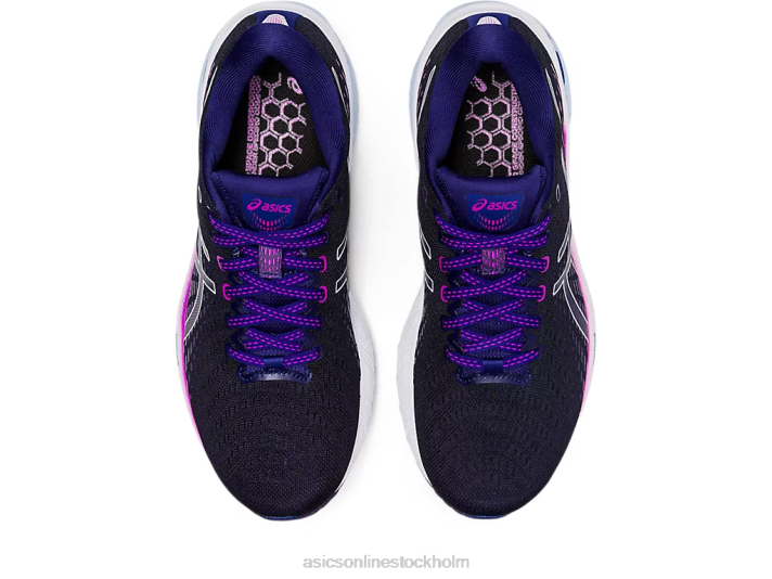 Asics gel-förfölja 8 kvinnor D6D02603 dyk blå/mjuk himmel